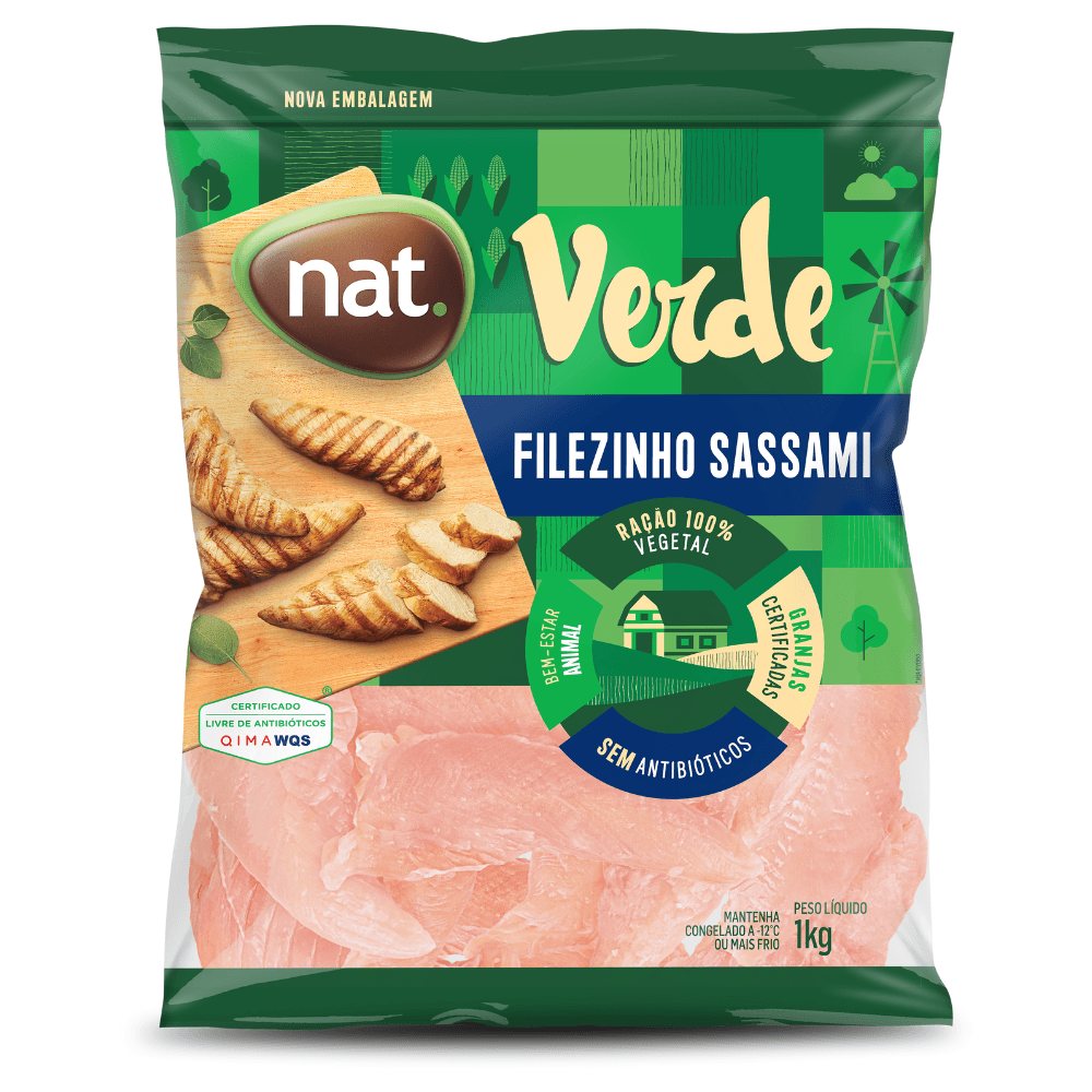 Filezinho Sassami Frango Nat Verde 1kg